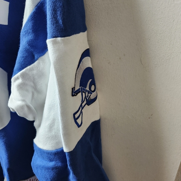 1970s Rams Reebok Blue and White NFL Deacon Jones Vintage Jersey - Picture 5 of 13